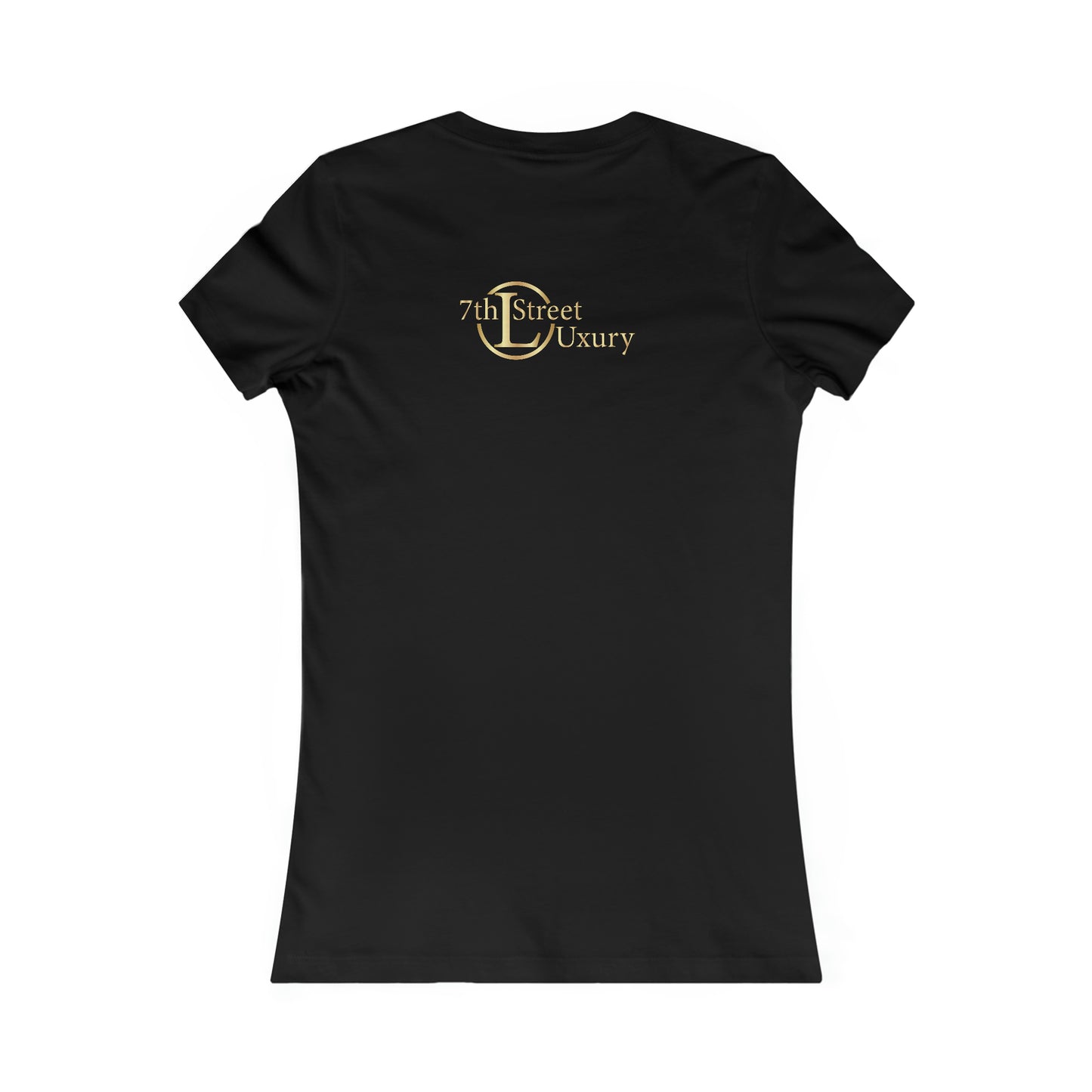 Women's Favorite Tee- 7sL Model Gold Outline Symbol t-shirt.