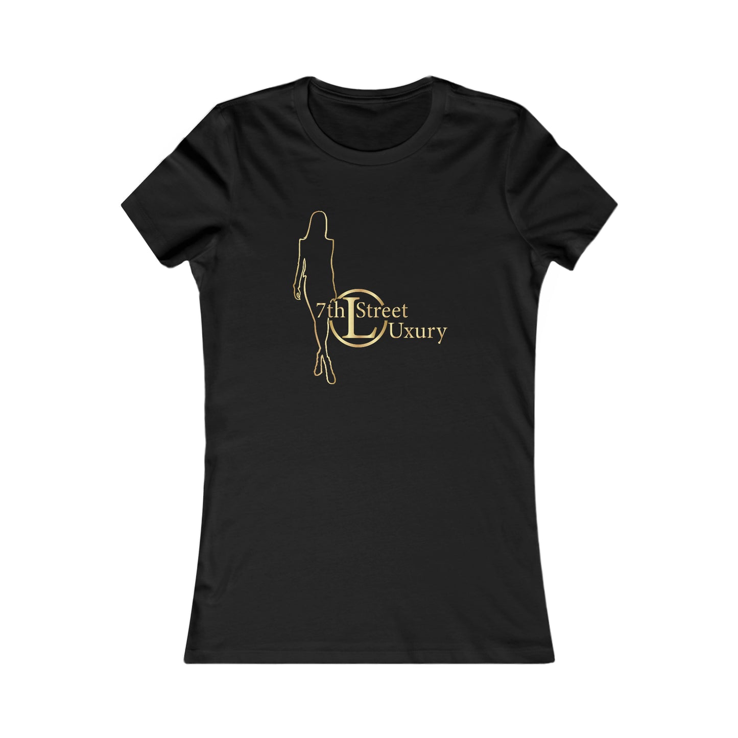 7thStreet Luxury Gold crew neck Women's Favorite Tee