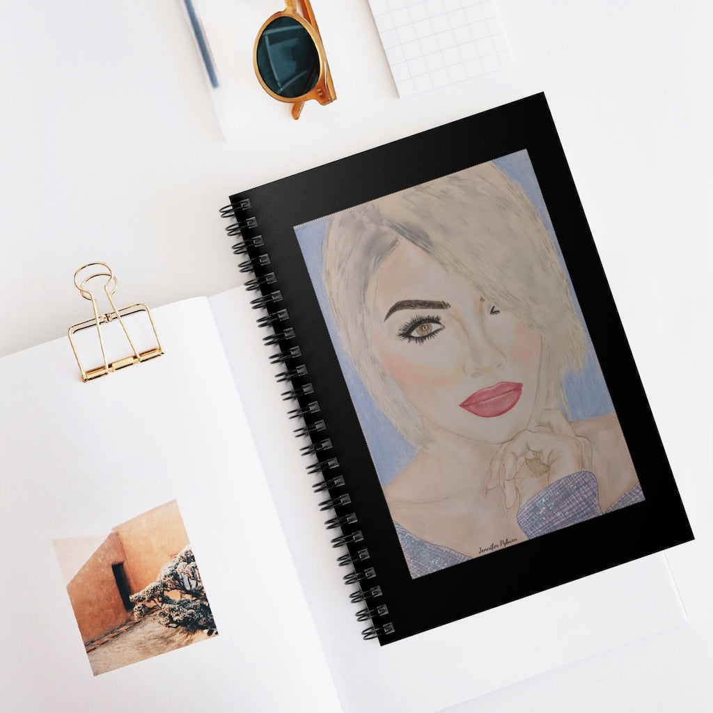 Spiral Notebook - Ruled Line- Colored Fashion Face Notebook Cover