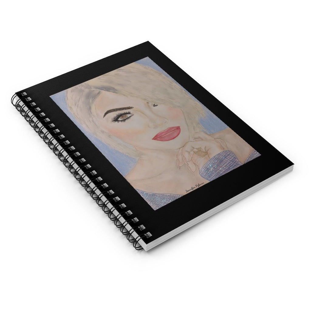 Spiral Notebook - Ruled Line- Colored Fashion Face Notebook Cover